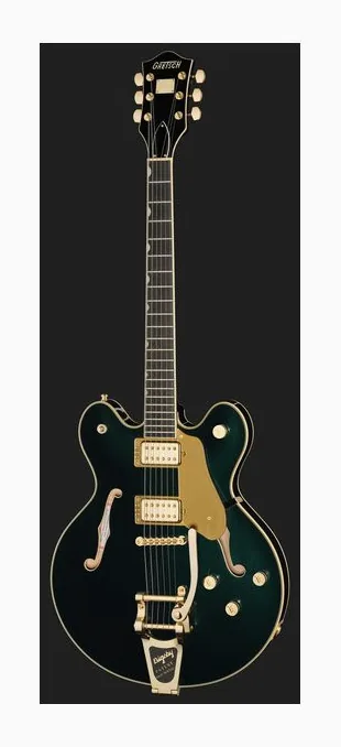 Gretsch Pro Broadkaster LX CDG, paletta con meccaniche e logo