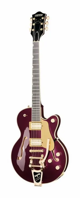 Gretsch Pro Broadkaster JR LX BLKBRY in primo piano frontale