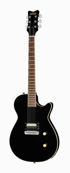 Gretsch STRML JET 1PU JT BLK fotografato frontalmente