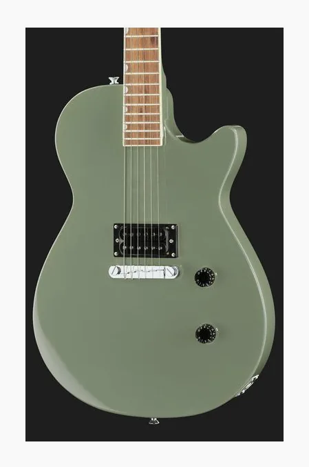 Gretsch STRML JET CLB 1PU OLV DRB, curve del body viste dall'alto
