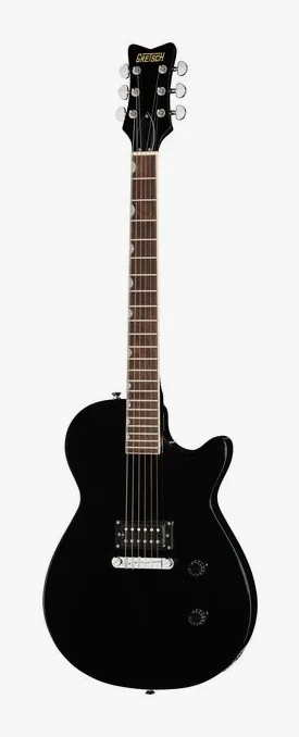 Gretsch STRML JET CLB 1PU JT BLK fotografato frontalmente