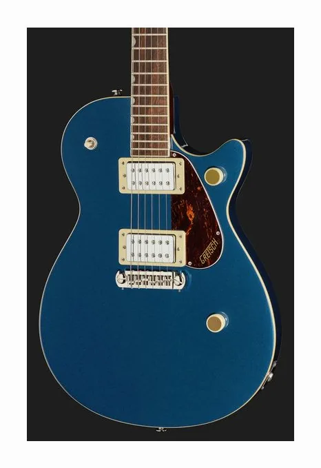 Gretsch Strml Jet Clb DRK DENM, paletta con meccaniche e logo