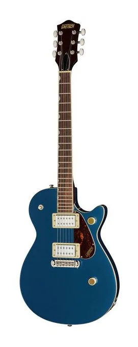 Gretsch Strml Jet Clb DRK DENM visto di fronte