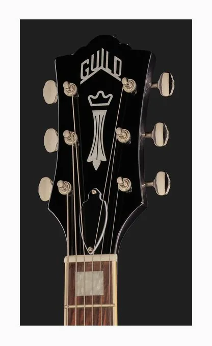 Guild Polara Deluxe Canyon Dusk, manico e tastiera visti di lato
