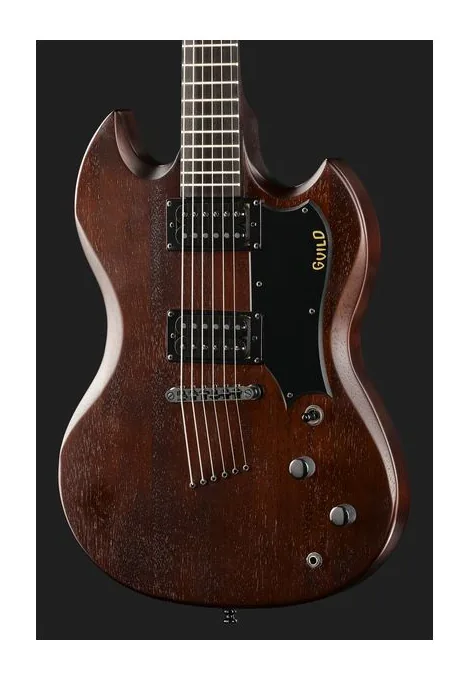 Guild Polara Limited Vintage Walnut, corpo e verniciatura in primo piano