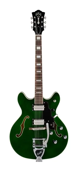 Guild Starfire Deluxe DC GVT EG, corpo e verniciatura in primo piano