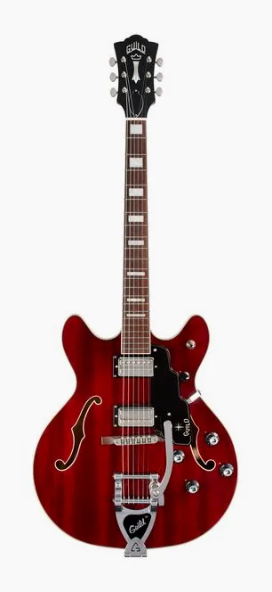Guild Starfire Deluxe DC GVT CH, curve del body viste dall'alto