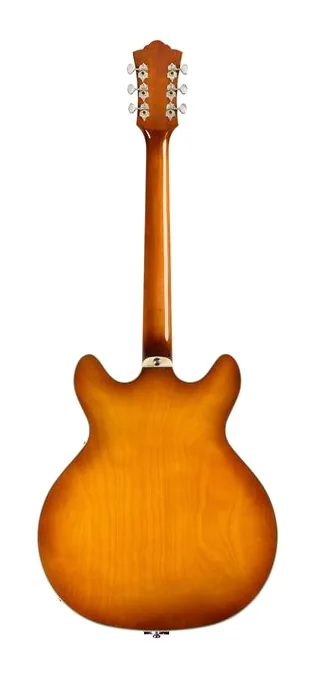Guild Starfire Deluxe DC GVT HB, manico e tastiera visti di lato