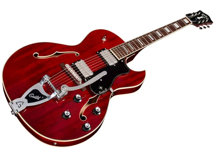 Guild Starfire Deluxe SC GVT CH, pickup e manopole dei controlli