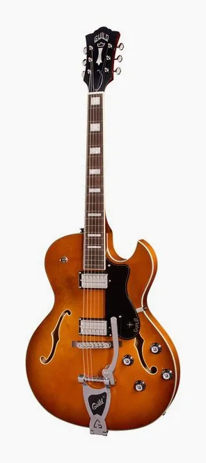 Guild Starfire Deluxe SC GVT HB in primo piano frontale