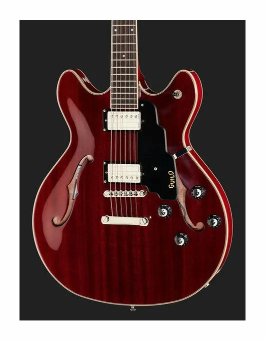 Guild Starfire I DC Cherry, curve del body viste dall'alto