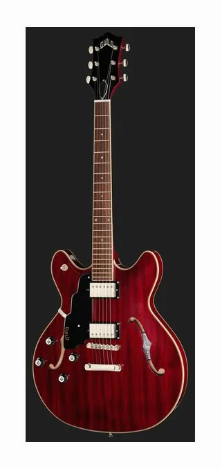 Guild Starfire I DC LH CH, curve del body viste dall'alto