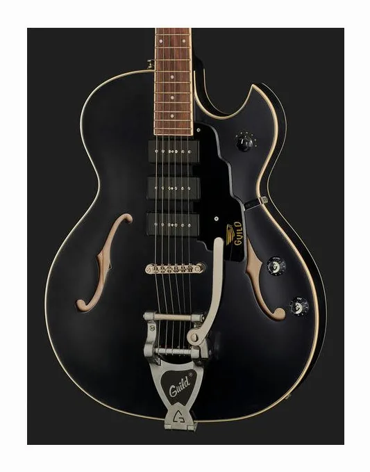 Guild Starfire I Jet 90 Satin Black, selettore pickup e jack di uscita