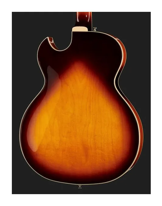 Guild Starfire I SC Antique Burst, vista posteriore del corpo