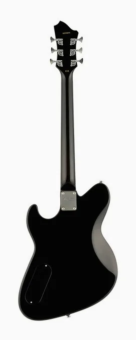 Hagstrom Adina Purple Burst, corpo e verniciatura in primo piano