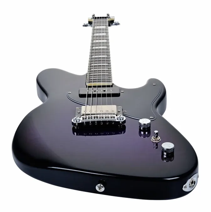 Hagstrom Adina Purple Burst, vista posteriore del corpo