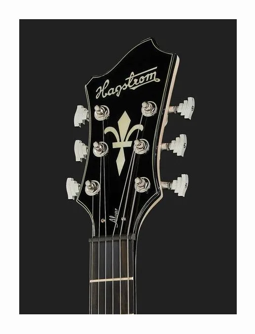 Hagstrom Alvar LH Swedish Frost, curve del body viste dall'alto