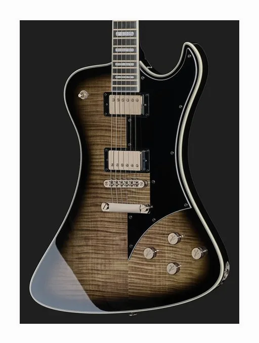Hagstrom Fantomen Cosmic Black Burst, profilo laterale del corpo
