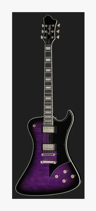Hagstrom Fantomen Mystique Burst, curve del body viste dall'alto