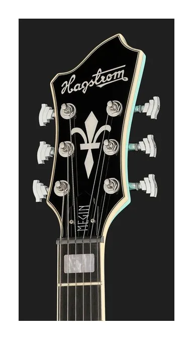 Hagstrom Megin Aged Sky Blue, ponte e meccaniche di intonazione