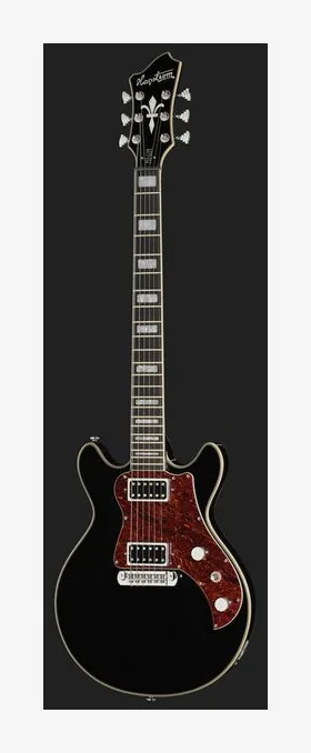 Hagstrom Megin Black Gloss, selettore pickup e jack di uscita