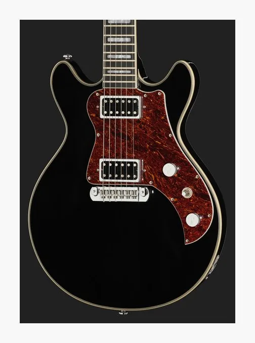 Hagstrom Megin Black Gloss, manico e tastiera visti di lato