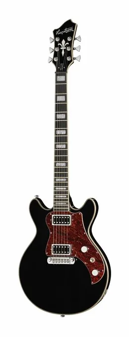 Hagstrom Megin Black Gloss visto di fronte