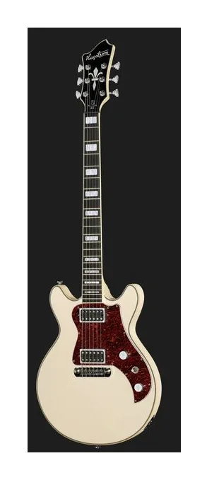 Hagstrom Megin Creme, paletta con meccaniche e logo