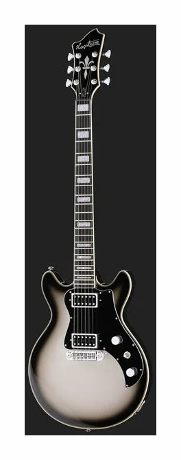 Hagstrom Megin Grey Burst, vista posteriore del corpo