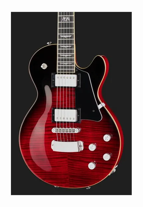 Hagstrom Super Swede Crimson Flame, capotasto e prime posizioni della tastiera