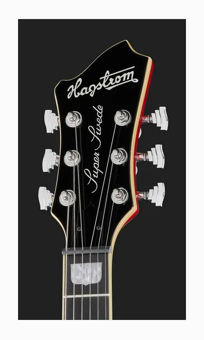 Hagstrom Super Swede Crimson Flame, capotasto e prime posizioni della tastiera