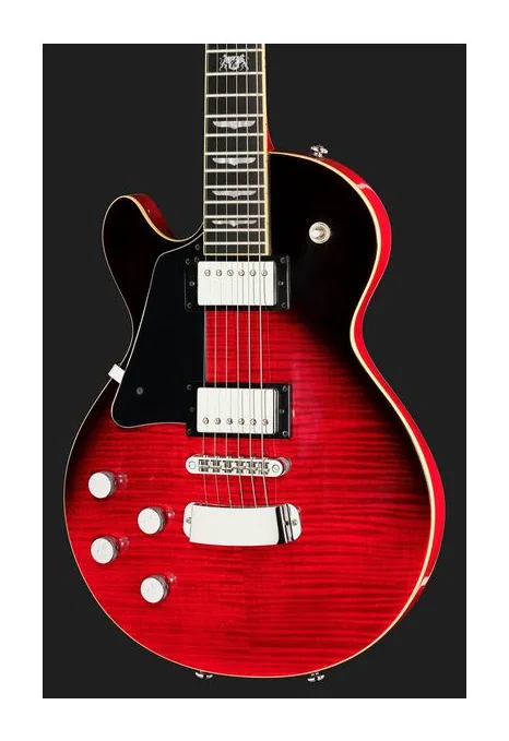 Hagstrom Super Swede Crimson Flame LH, selettore pickup e jack di uscita