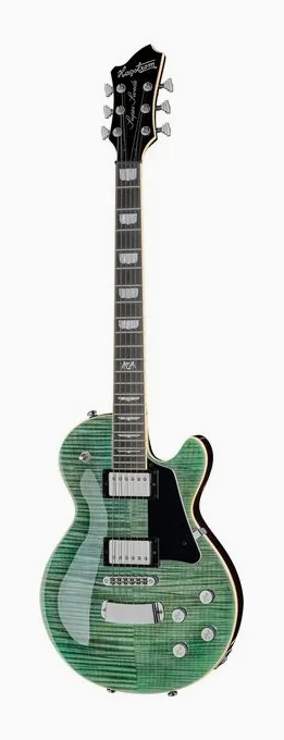 Hagstrom Super Swede Fall Sky Gloss in primo piano frontale