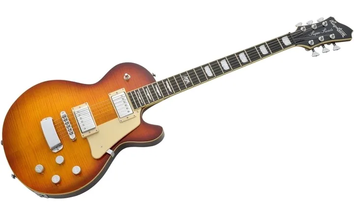 Hagstrom Super Swede XSOP, manico e tastiera visti di lato