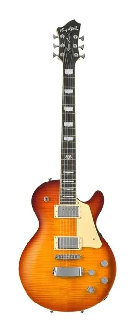 Hagstrom Super Swede XSOP inquadrato di fronte su sfondo neutro