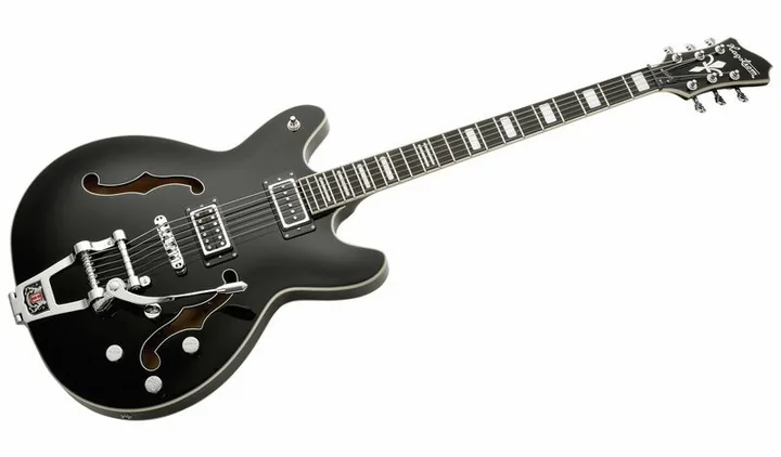 Hagstrom Tremar Viking Baritone DLX BLK, ponte e meccaniche di intonazione