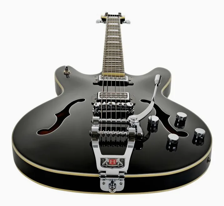 Hagstrom Tremar Viking Baritone DLX BLK, ponte e meccaniche di intonazione