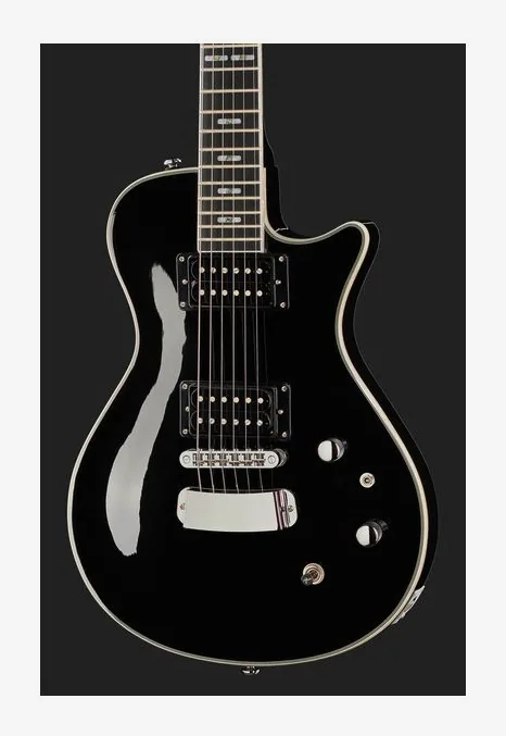 Hagstrom Ultra Swede Black Gloss, profilo laterale del corpo