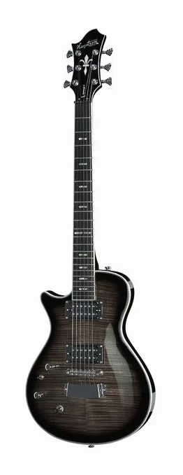 Hagstrom Ultra Swede CBB LH inquadrato di fronte su sfondo neutro