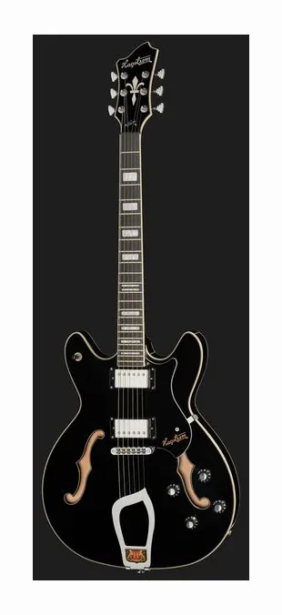 Hagstrom Viking Black, paletta con meccaniche e logo