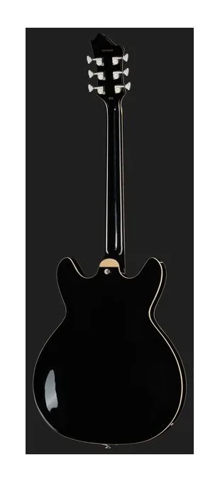Hagstrom Viking Black, manico e tastiera visti di lato
