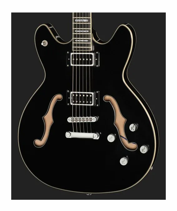 Hagstrom Viking Deluxe Baritone BK, curve del body viste dall'alto