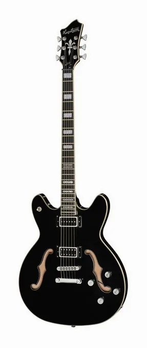 Hagstrom Viking Deluxe Baritone BK visto di fronte