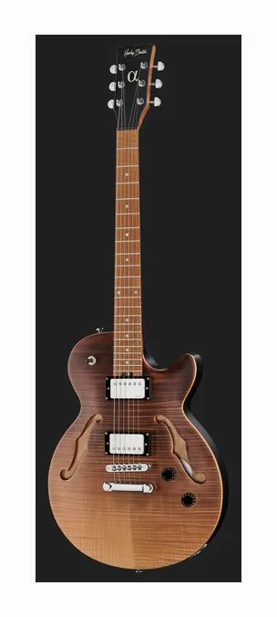 Harley Benton Aeolus Frost Flame, pickup e manopole dei controlli