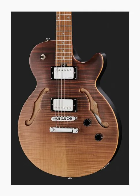 Harley Benton Aeolus Frost Flame, corpo e verniciatura in primo piano