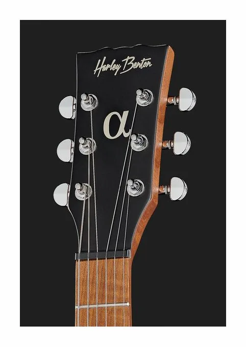 Harley Benton Aeolus Frost Flame, vista posteriore del corpo