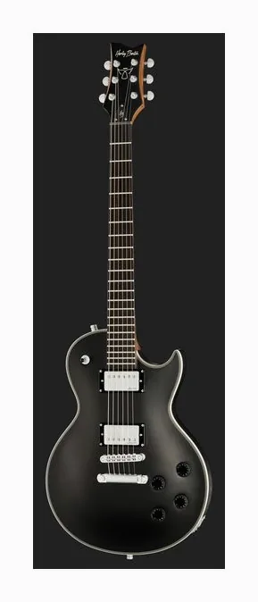 Harley Benton Agufish STD Signature BK, curve del body viste dall'alto