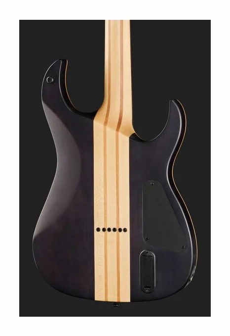 Harley Benton Amarok 6 LH BKNT Flame Burst, corpo e verniciatura in primo piano