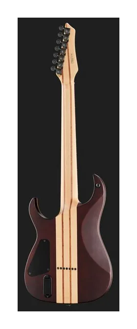 Harley Benton Amarok-7  BKRD Quilted Burst, profilo laterale del corpo