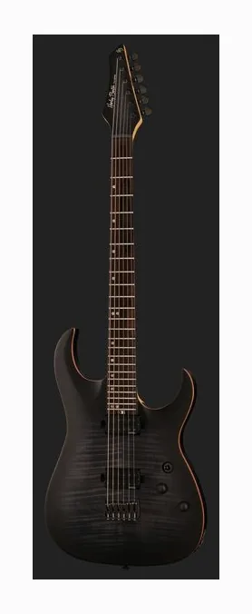 Harley Benton Amarok-BT BKNT Flame Burst, vista posteriore del corpo
